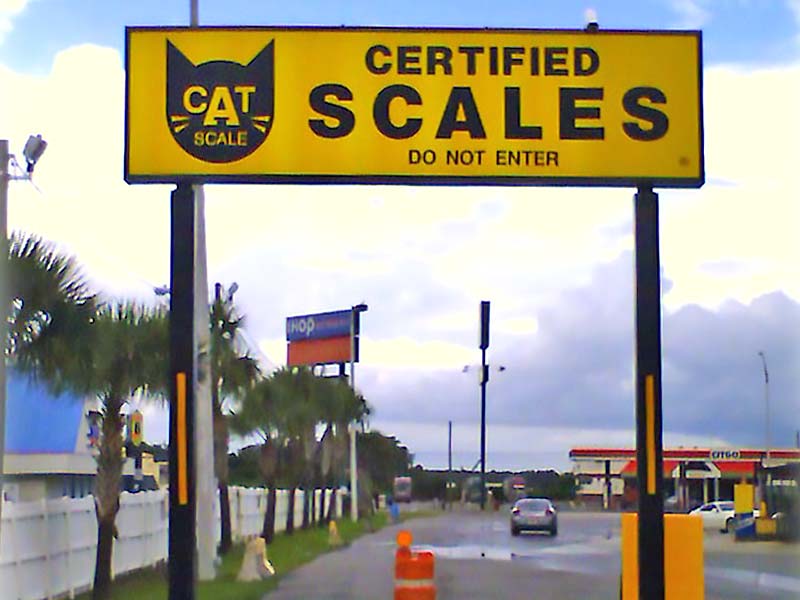 Certified Scales Pylon Sign