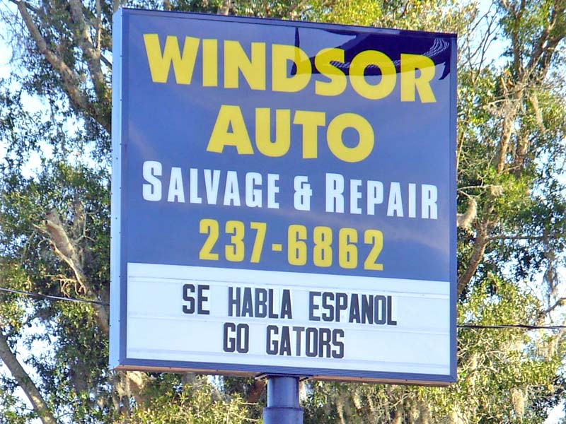 Windsor Auto Salvage & Repair Pole Sign